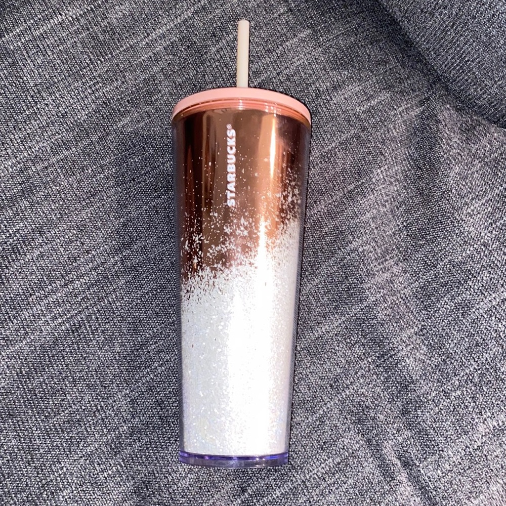 Pink snow 24 oz Starbucks tumbler